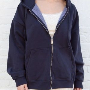 Brandy Melville crystal oversized hoodie